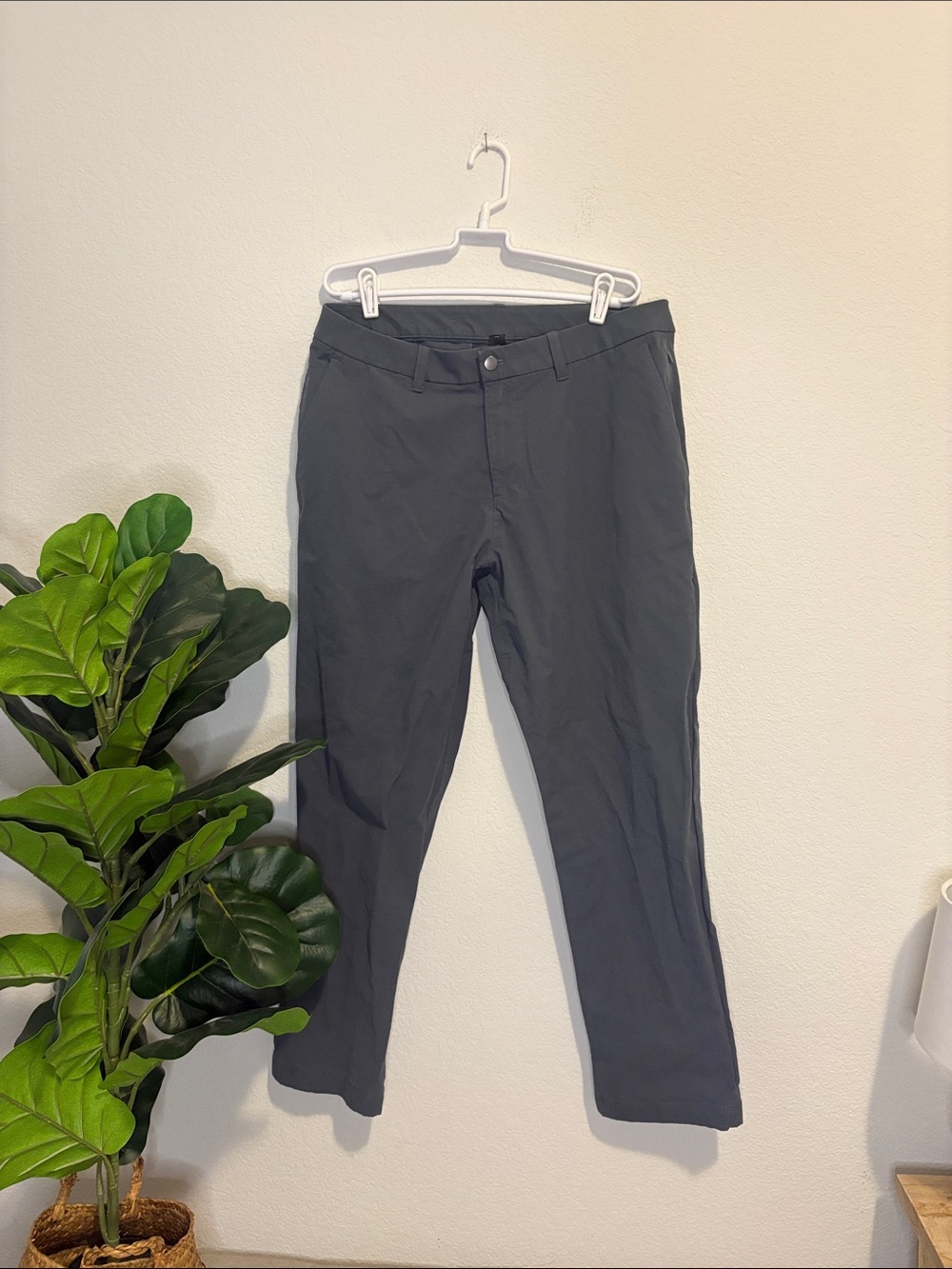 Men's Dark Gray Lululemon ABC Classic-Fit Trouser 34